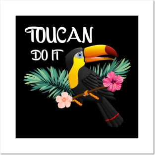 Toucan Do It, Tropical Bird Motivational Posters and Art